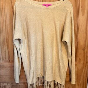 Lilly Pulitzer Sweater with Fringe Large